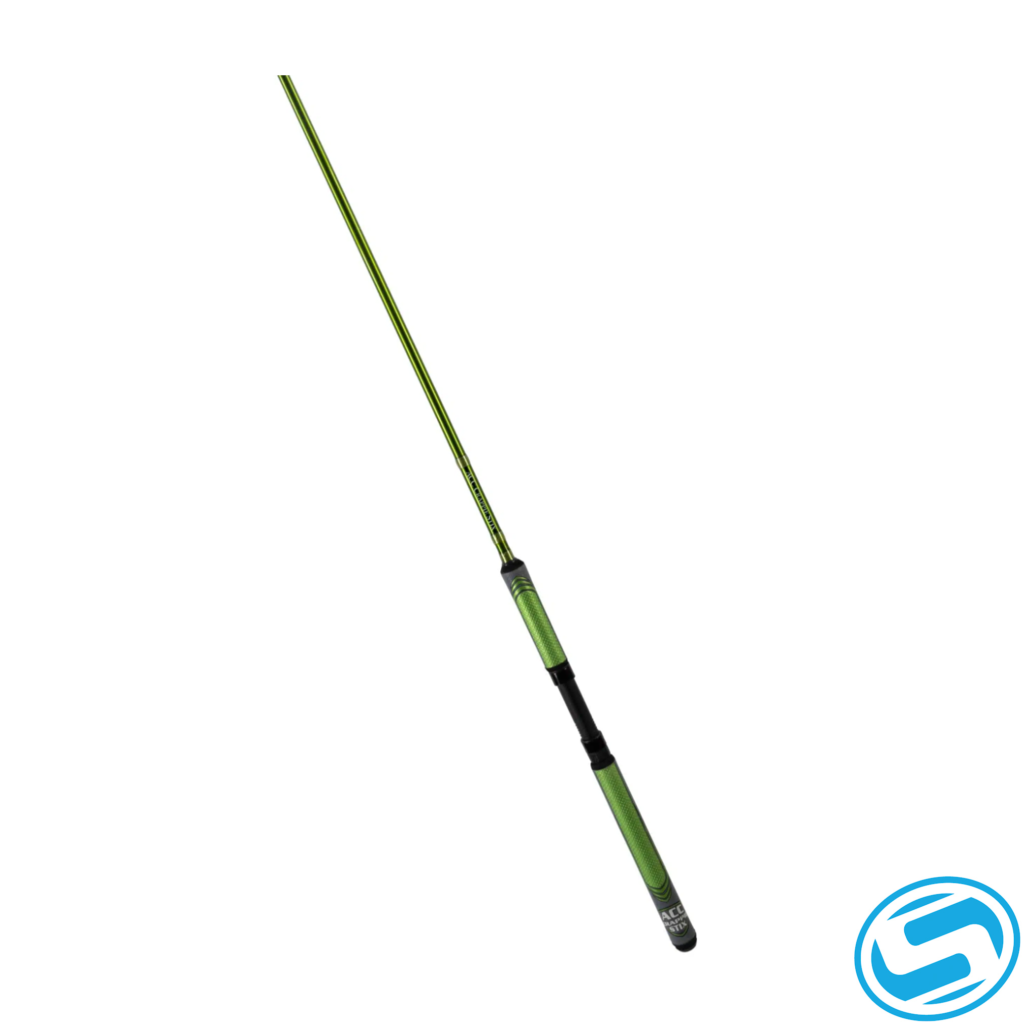 dirty stix fishing pole ACC Crappie Super Grip Spinnin' Stix