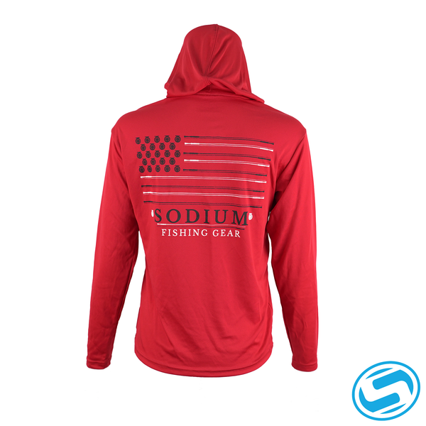 Youth Sodium Fly Flag Long Sleeve Performance Hoodie