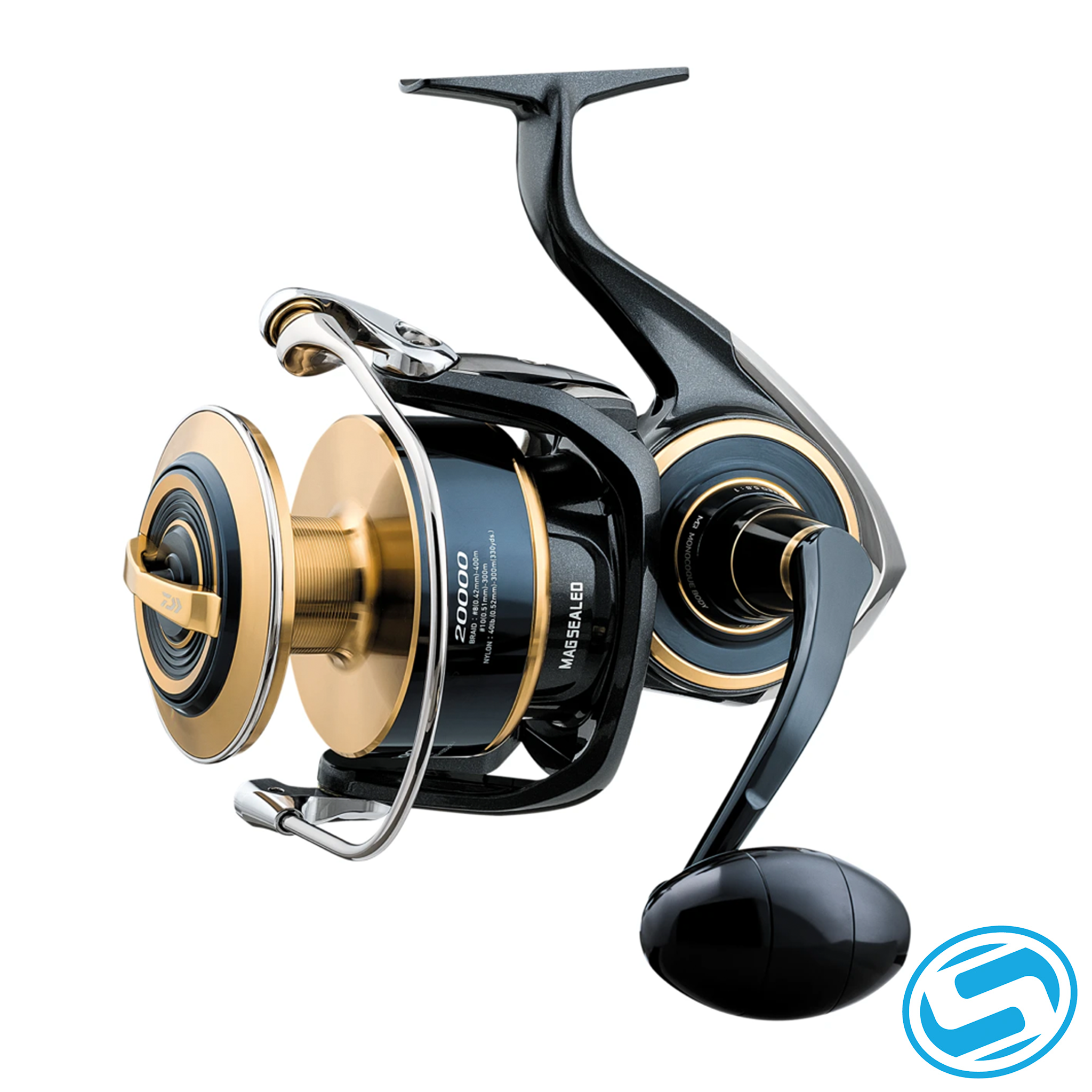 Moulinet De Pêche Daiwa Saltiga 50HA - Modèle USA, Occasion, Petites Rayures Et Taches