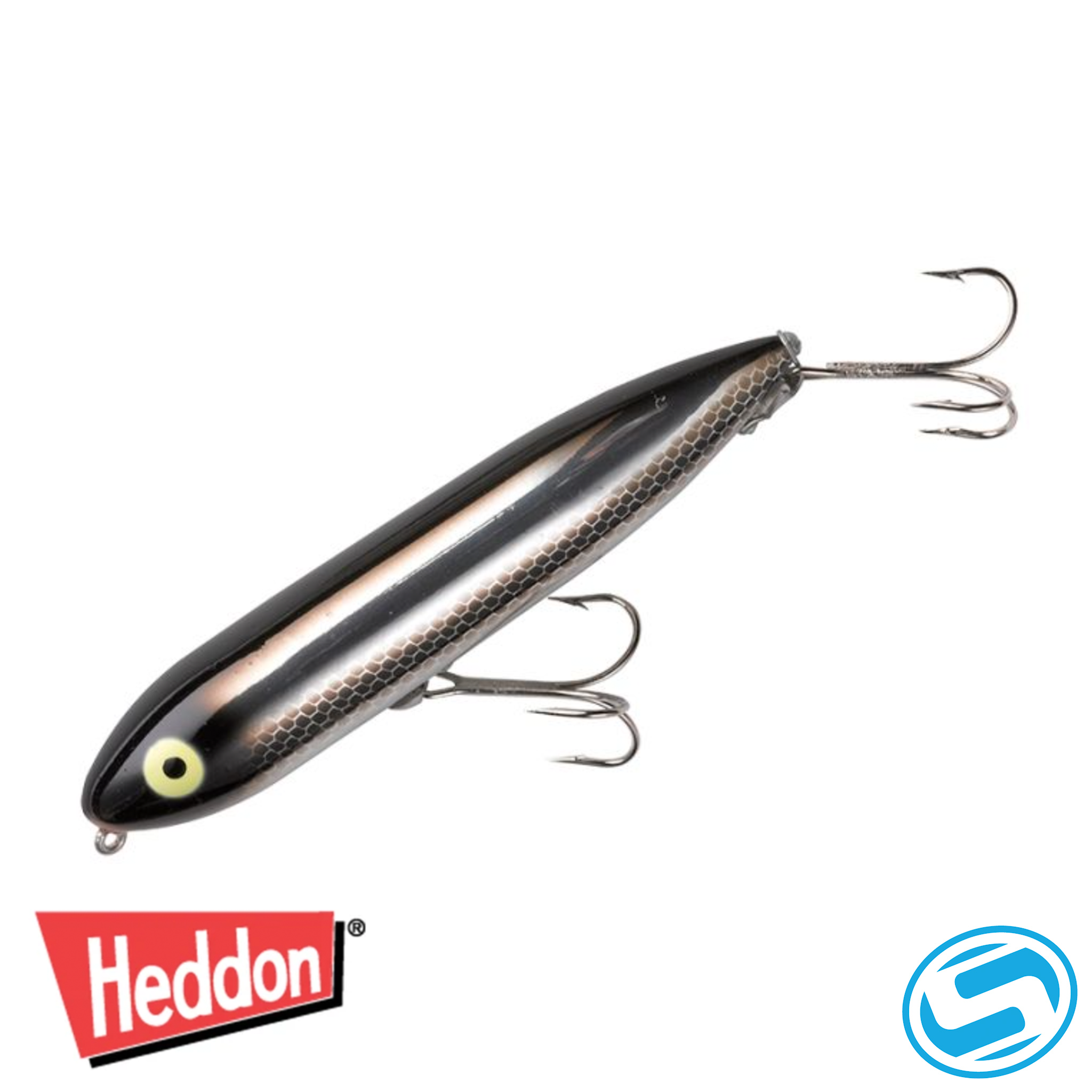 Heddon Zara Spook 3/4 oz Fishing Lure - Nickel Plate 