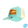 Women's Sodium Leather National Redfish Trucker Adjustable Hat