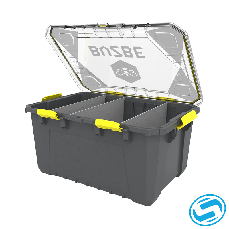 buzbe tackle bag Starter Kit With Trays is a fully waterproof tackle storage solution designed to keep gear protected in harsh marine environments Buzbe Tackle Boxes