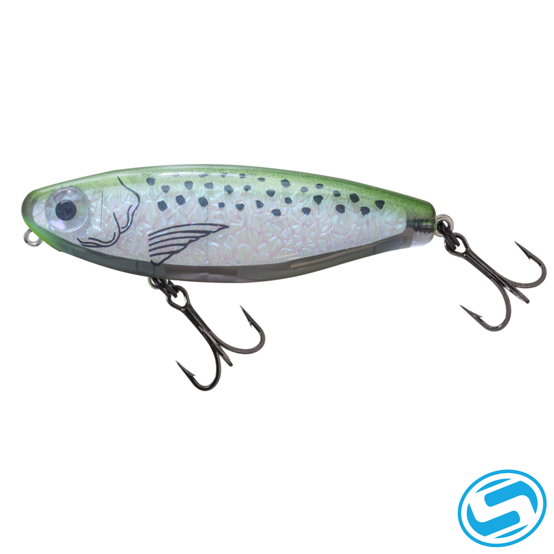 berkeley water dog fishing lure Mirrolure C44MR Duke Dog Surface Walker