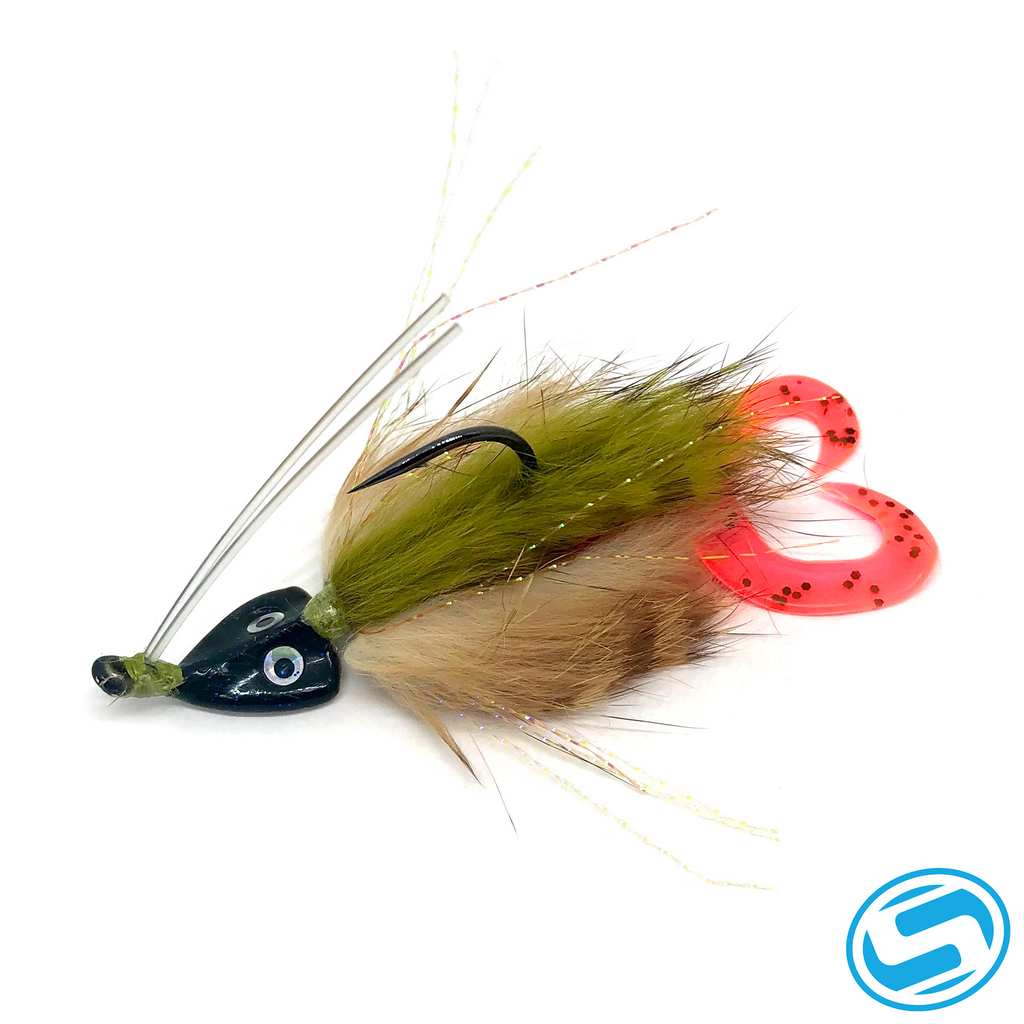 buggs fishing lures for sale Flats Bugg Blue Crab 1/8oz Double Tail Grub Buggs Fishing Flats Bugg Black