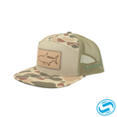 Men's Sodium Leather Tarpon Flat Bill Adjustable Hat