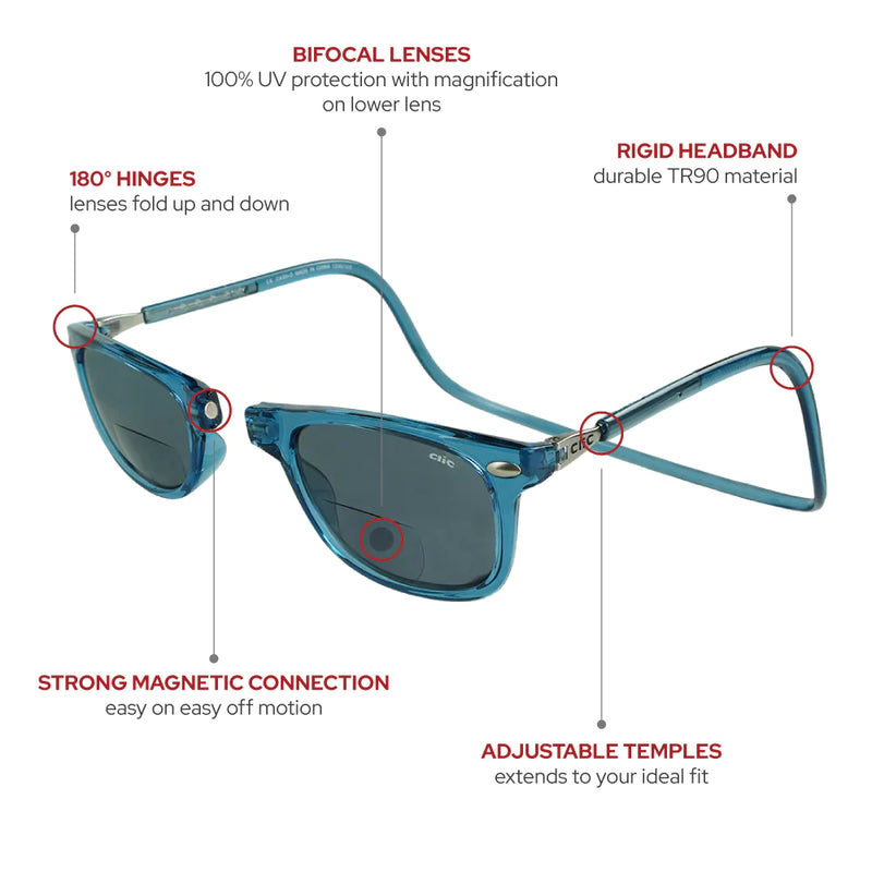 Clic Sun Bifocal Ashbury Polarized Glasses