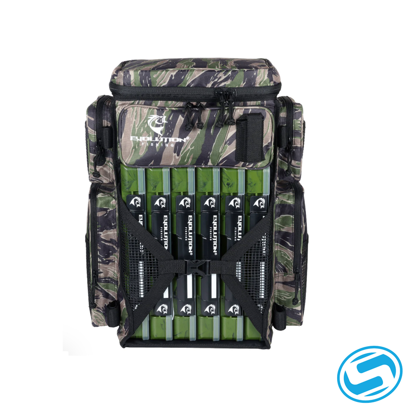 backpack fishing tackle bag Drift Series 3700 Green Unique Design for AnglersThe size of 14.5 x 8.2 x 5.1 is big enough for you to keep daily fishing gears such as the lures Baitium Fishing Backpack, Tackle Bag