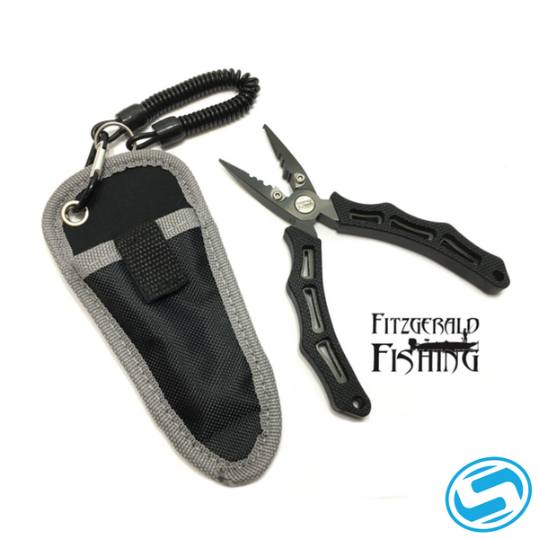Fitzgerald Fishing Split Ring Pliers with Built-In Line Cutter