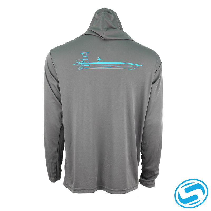 Men's Sodium Flats Skiff Long Sleeve Performance Hooded Shirt