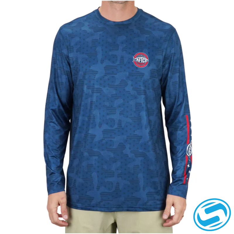 Men's Aftco Tribute Long Sleeve Performance Shirt