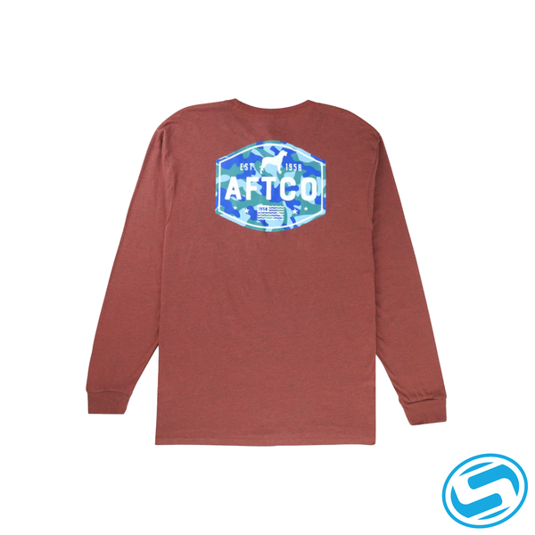 Men's Aftco Best Friend Long Sleeve Shirt