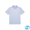 Men's Aftco Boatbar Printed Performance Polo Shirt