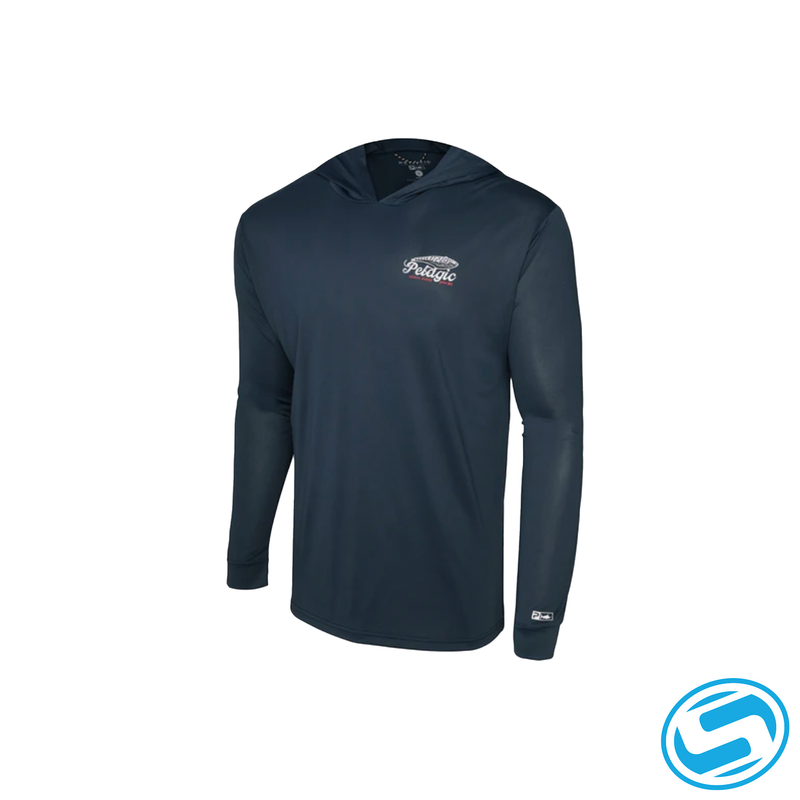Men's Pelagic Aquatek Hook Em Long Sleeve Hooded Performance Shirt