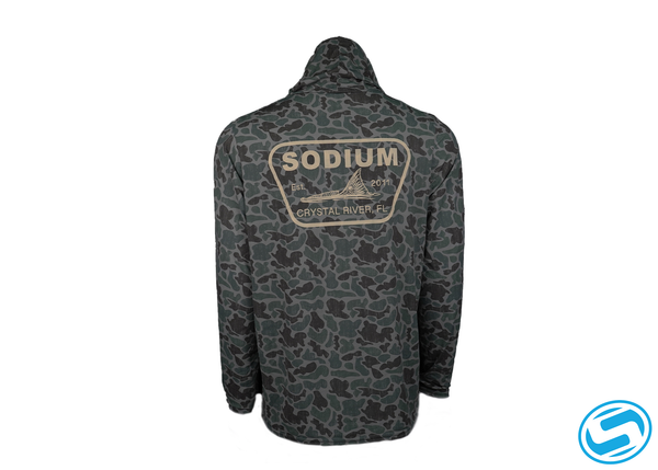 Men's Sodium Tailin' Badge Performance Long Sleeve Hooded OT Shirt