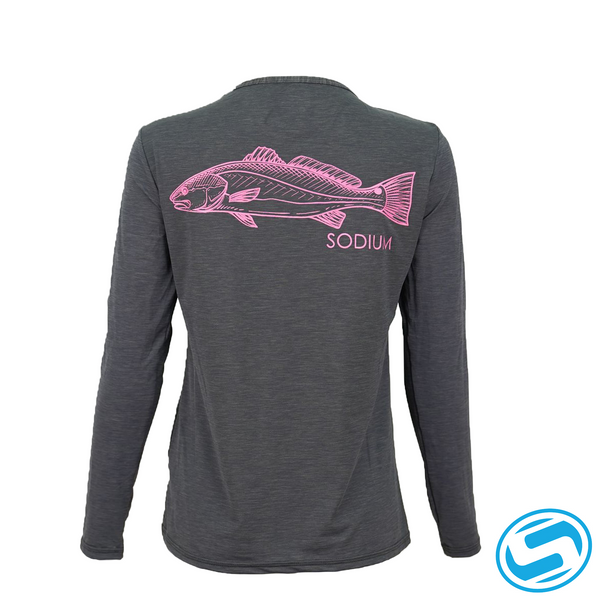 Performance Redfish Long Sleeve T-Shirt in White by Costa Del Mar