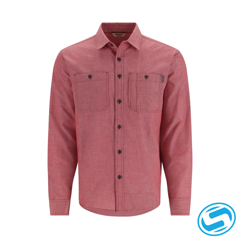 Men's Simms Cutbank Chambray Long Sleeve Shirt - SALE