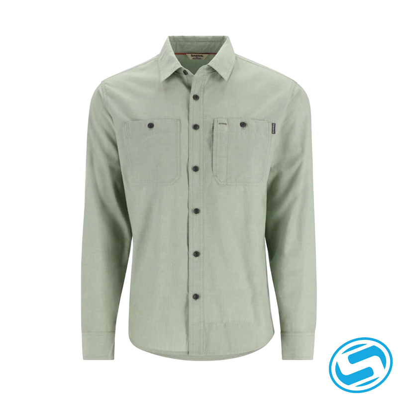 Men's Simms Cutbank Chambray Long Sleeve Shirt