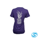 Women's Sodium Pineapple Fish Short Sleeve Cotton Shirt