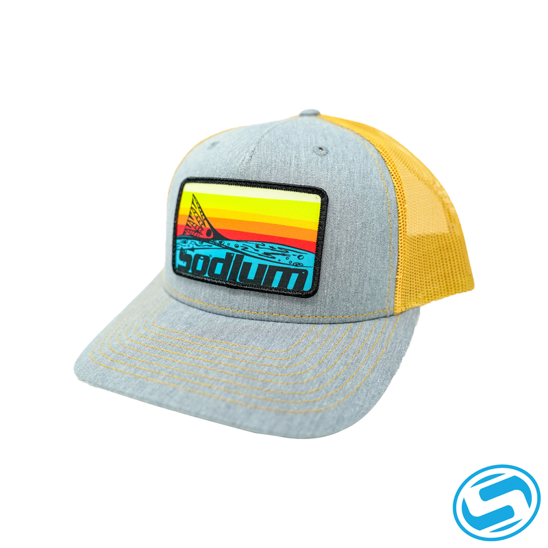 Men's Sodium Sunset Redfish Trucker Adjustable Hat