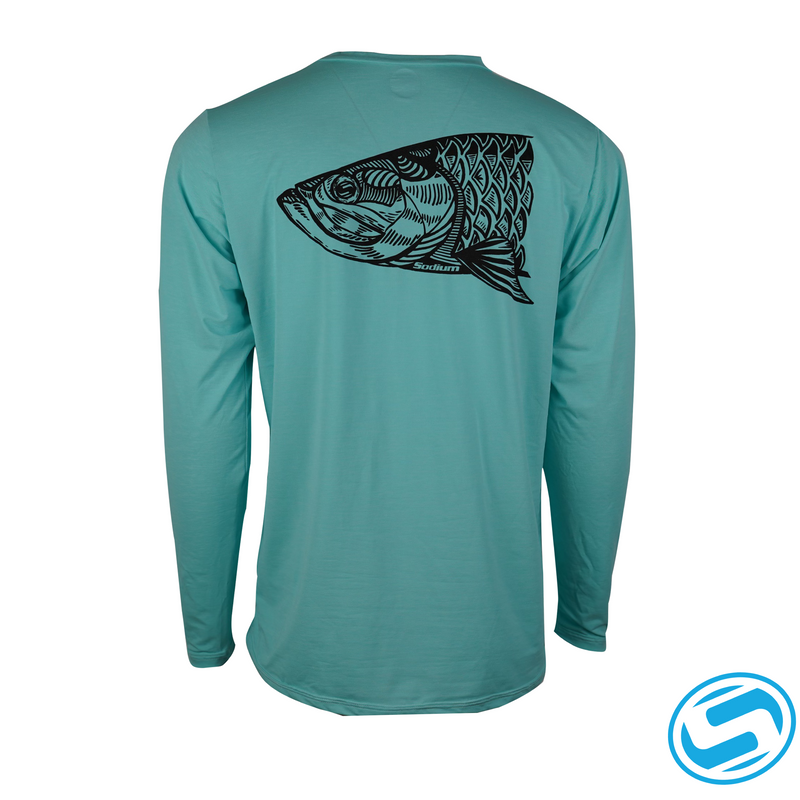 Men's Sodium Tarpon Mugshot Long Sleeve OT Performance Shirt