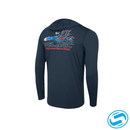 Men's Pelagic Short Corner Vaportek Hooded Long Sleeve Fishing Shirt