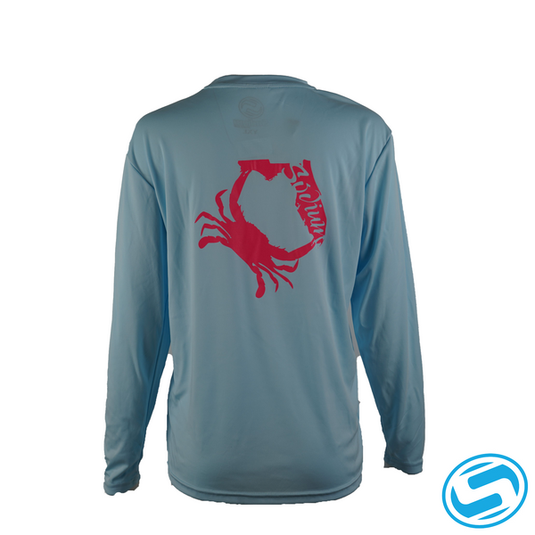 Youth Sodium Crabby Florida Long Sleeve Performance Shirt
