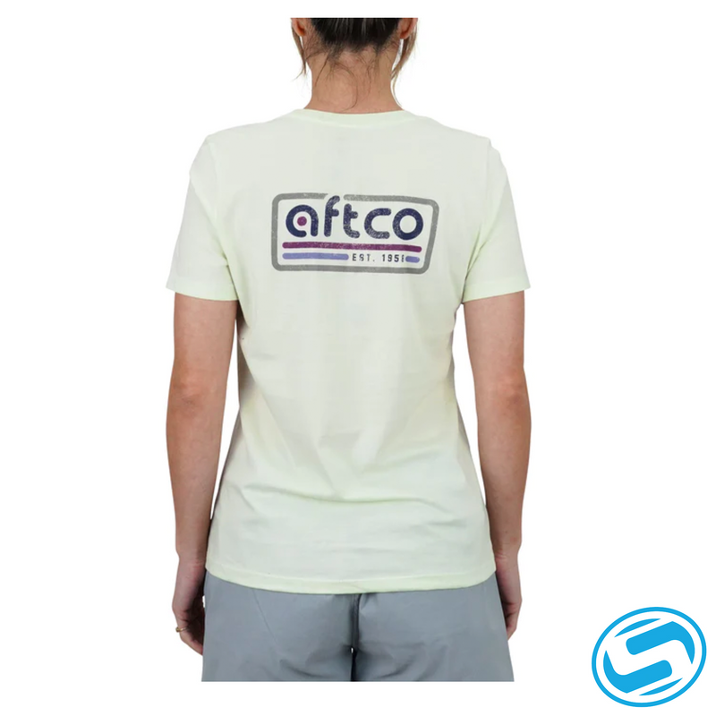 Women's Aftco Fade Cotton Short Sleeve Shirt