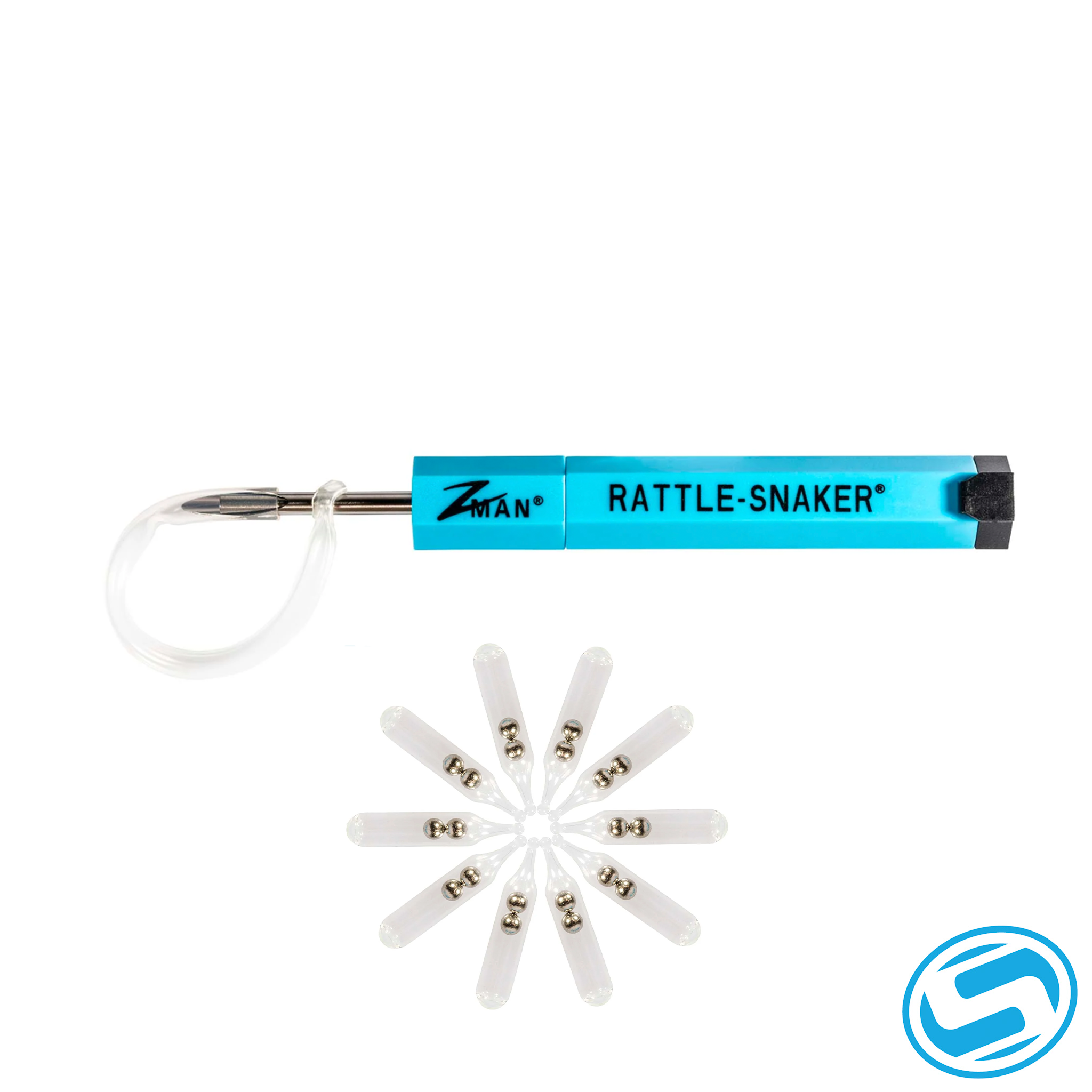 Stylized Rattlesnake Rattle Metal Z-Man Rattle-Snaker Tool and Rattles