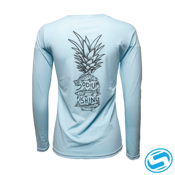 Women's Sodium Pineapple Fish Long Sleeve Performance Shirt