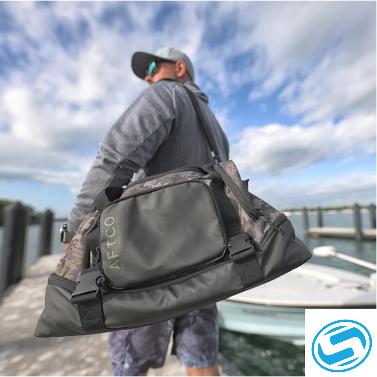 fishing tackle duffle bag Aftco Overnight Duffel Bag