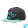 Men's Sodium The Motto Canvas Adjustable Flat Bill Hat