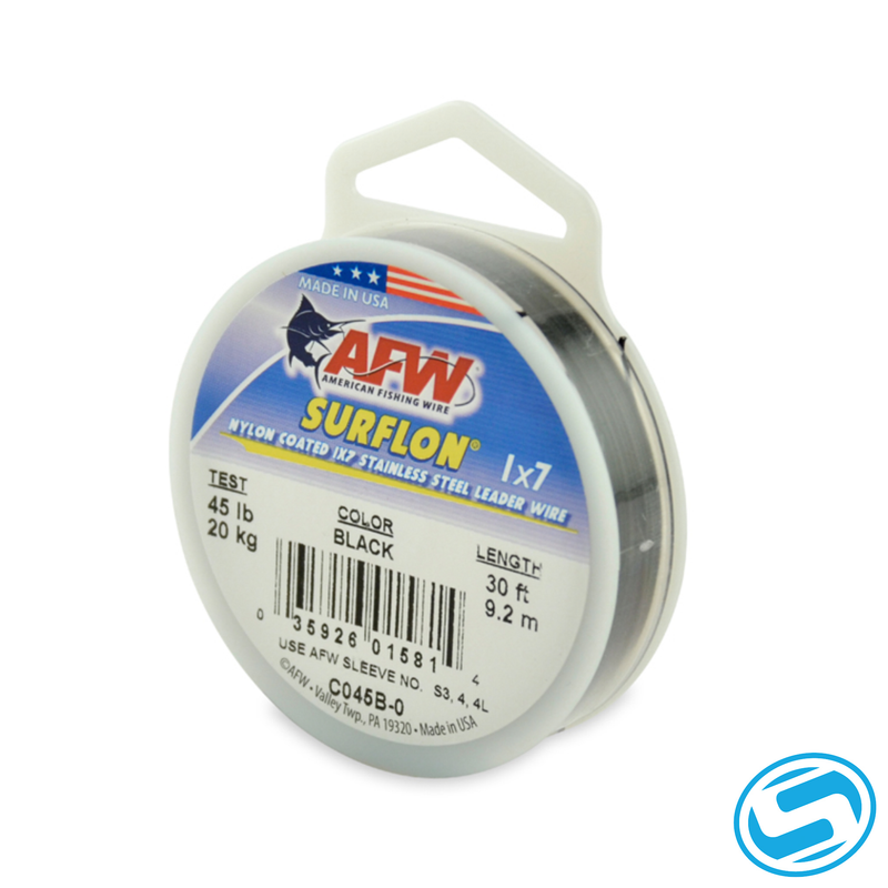 American Fishing Wire (AFW) Surflon 1x7 Nylon Coated Stainless Steel Leader Wire
