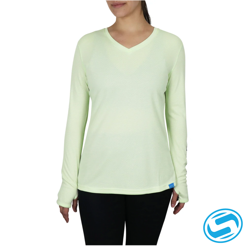 Women's Aftco Galaxy Air-O Dobby Longsleeve Preformance Shirt