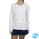 Women's Aftco Captain's Lounge Long Sleeve Performance Shirt