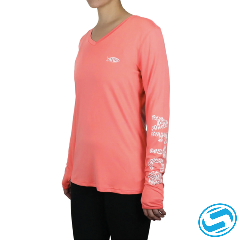 Women's Aftco Jigfish Long Sleeve Performance Shirt