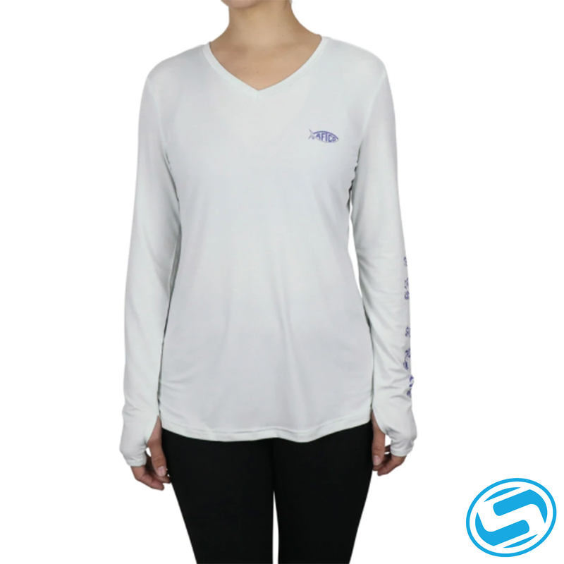 Women's Aftco Jigfish Long Sleeve Performance Shirt